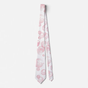 Coquette Pink Bubbles Tie