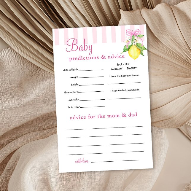 Coquette Pink Lemons Predictions and Advice Flyer (Creator Uploaded)