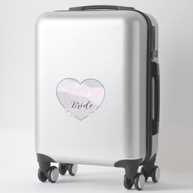 Coquette Pink sheer bow-Bride (Suitcase)