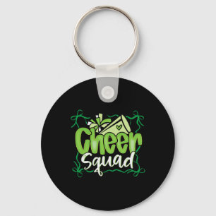 Coquette Pom Poms Bow Cheer Squad Match Cheerleadi Key Ring