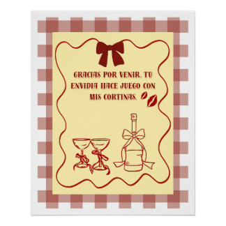 Coquette poster sarcastic phrase bold aesthetic