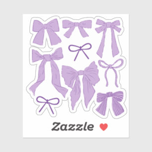 Coquette Purple Bows Romantic