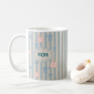 Coquette Ribbons Mother's Day Personalised Name Coffee Mug
