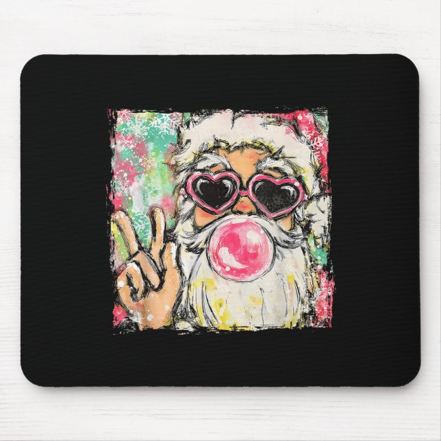 Coquette Santa Christmas Bubble Gum Sungles Xmas H Mouse Mat (Front)