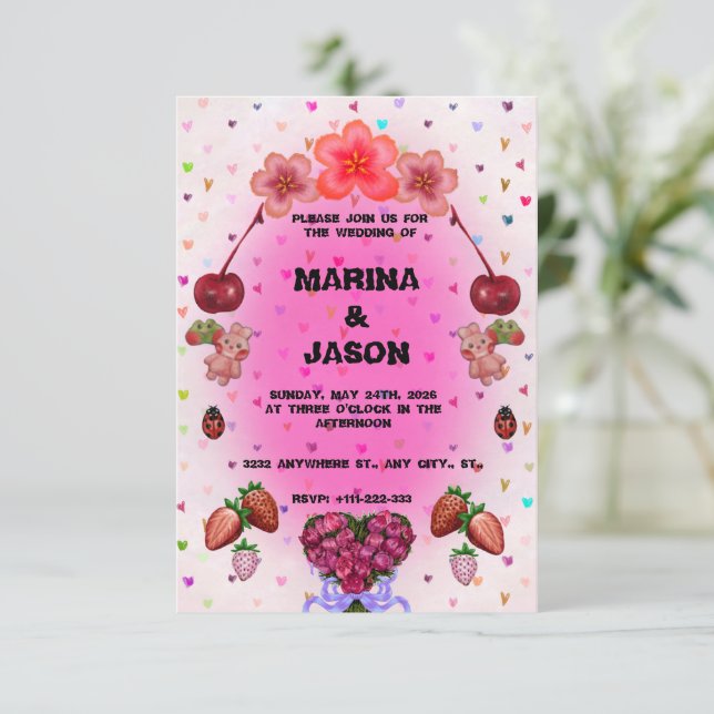 Coquette Save The Date (Standing Front)