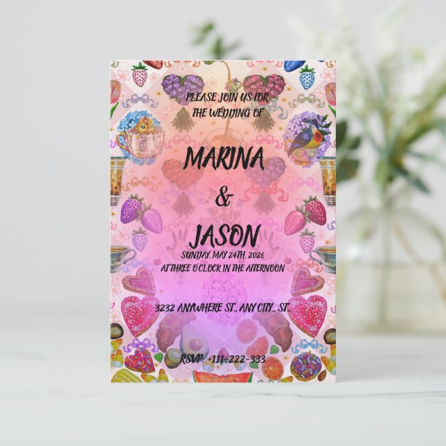 Coquette Save The Date (Standing Front)