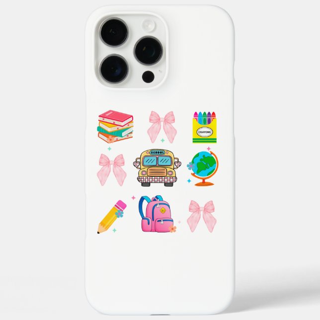 Coquette School  Back To School  Teache Case-Mate iPhone Case (Back)