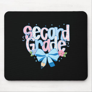 Coquette Second Grade Ck To School For Teacher Wom Mouse Mat