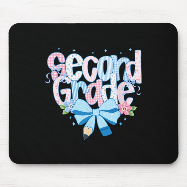 Coquette Second Grade Ck To School For Teacher Wom Mouse Mat (Front)