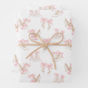 Coquette Shoes Pattern Wrapping Paper Sheet