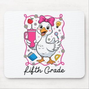Coquette Silly Goose 5th Grade Kid Girl 1st Day Of Mouse Mat