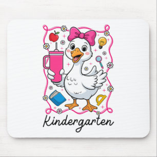 Coquette Silly Goose Kindergarten Kid Girl 1st Day Mouse Mat