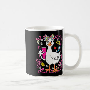 Coquette Silly Goose Teacher Retro Preppy Back To Coffee Mug