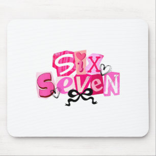 Coquette Six Seven Valentine Funny Saying 67 Meme  Mouse Mat