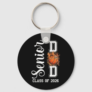 Coquette Sketll Bow Senior Dad Cl Of 2026 Graduati Key Ring