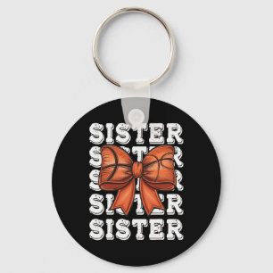 Coquette Sketll Sister Matching Family Bow Key Ring