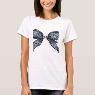 Coquette Skull Bow Pastel Gothic T Shirt