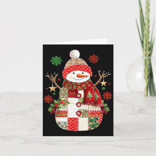 Coquette Snowman For Teens Grandkids Kids Family C Card