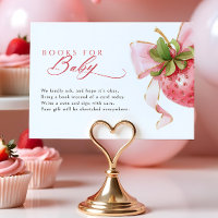 Coquette Strawberry Baby Shower Books for Baby