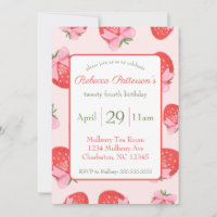 Coquette Strawberry Bows Feminine Cute Party