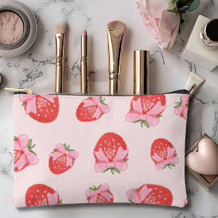 Coquette Strawberry & Pink Bow Print Cut Sew Bag