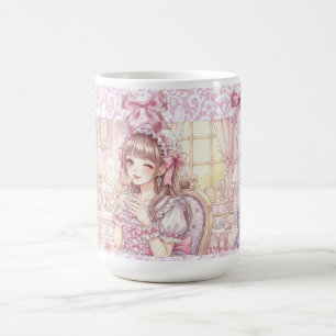 Coquette Tea Time,with Gingerbread girl Coffee Mug