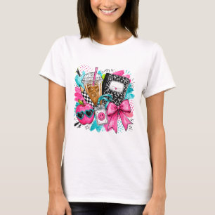Coquette Teacher Illustration T-Shirt