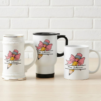 Coquette Teacher Mug Personalized Thank You Gift