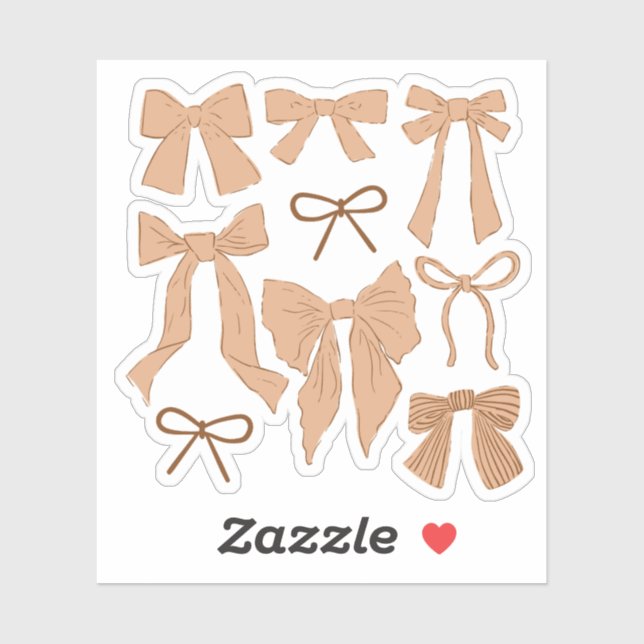 Coquette Terracotta Bows Romantic (Sheet)