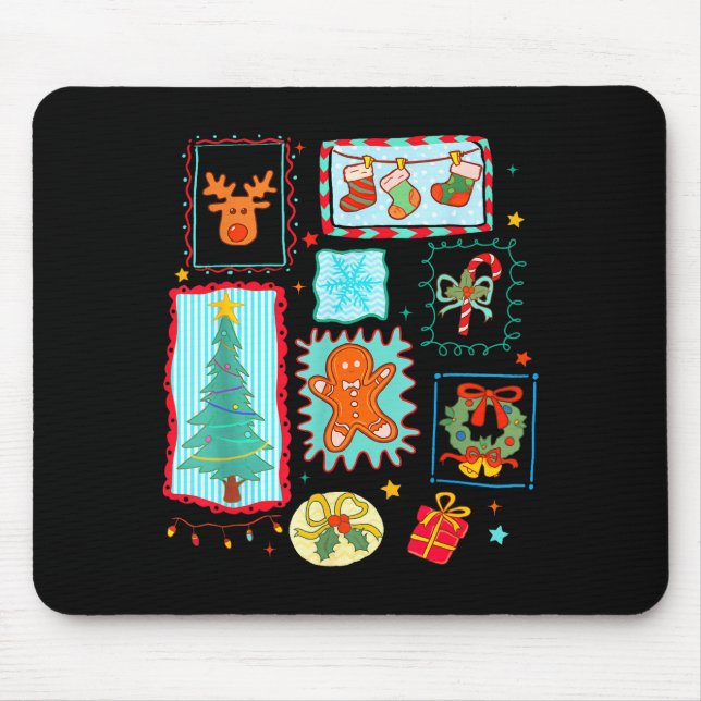 Coquette Tis The Season Christmas Santa Nk Preppy  Mouse Mat (Front)