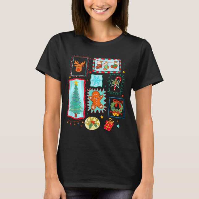 Coquette Tis The Season Christmas Santa Nk Preppy  T-Shirt (Front)