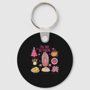 Coquette Tis The Season Mexican Christmas Spanish Key Ring