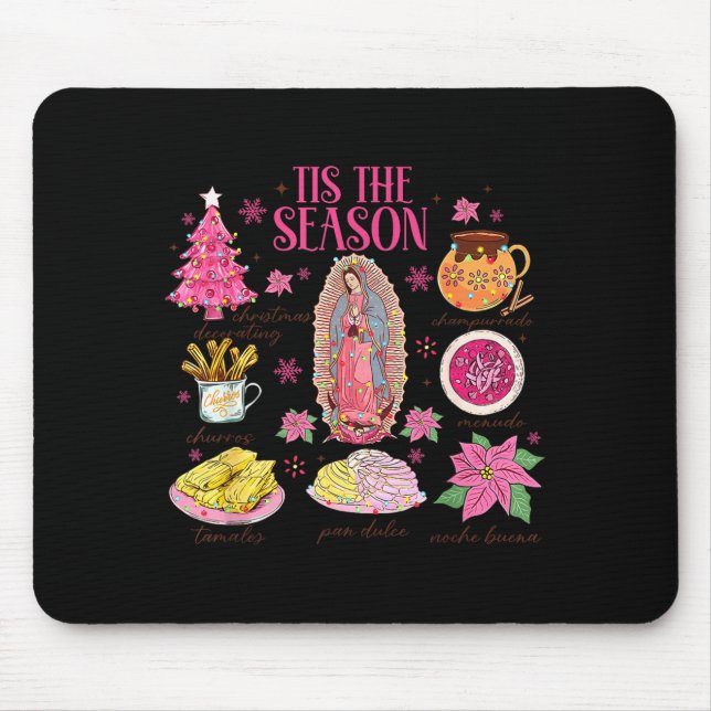 Coquette Tis The Season Mexican Christmas Spanish  Mouse Mat (Front)