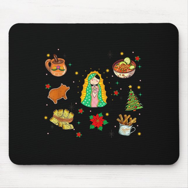 Coquette Tis The Season Mexican Christmas Spanish  Mouse Mat (Front)