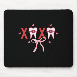 Coquette Tooth Xoxo Dentist Hygienist Dental Squad Mouse Mat