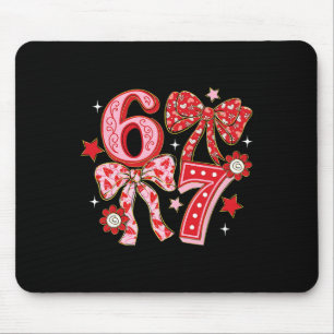 Coquette Valentine 67 Six Seven Bow Valentines 6 7 Mouse Mat