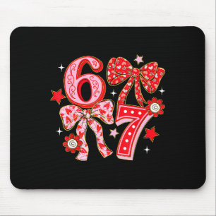 Coquette Valentine 67 Six Seven Bow Valentines 6 7 Mouse Mat
