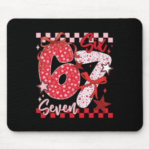 Coquette Valentine 67 Six Seven Preppy Heart Bow P Mouse Mat