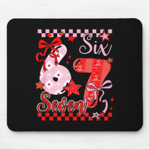 Coquette valentines 67 six seven preppy cute heart mouse mat