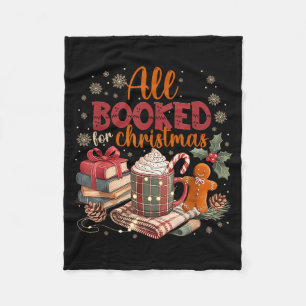 Coquette Xmas Book Lover, Santa Cocoa, All I Want  Fleece Blanket