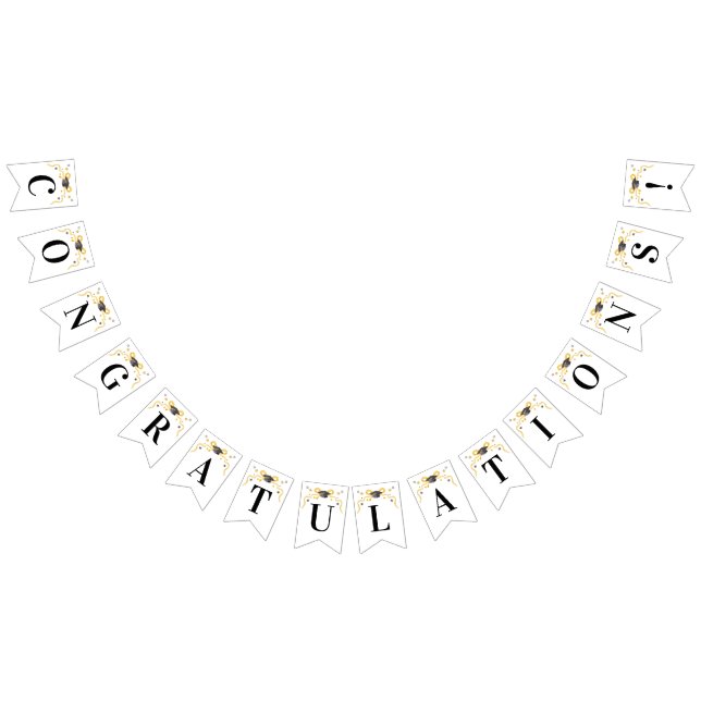 Coquette Yellow Bow Congratulations | Graduation  Bunting (All)
