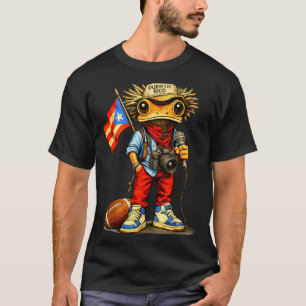 Coqui frog puerto rico flag puerto rican football T-Shirt