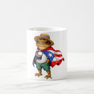 Coqui Frog Puerto Rico Flag Puerto Rican Taino Bor Coffee Mug