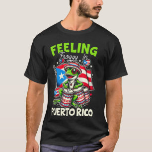Coqui Frog Puerto Rico Pride Boricua Puerto Rican T-Shirt