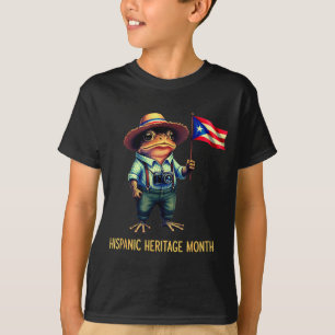 Coqui Frog Puertorico Boricua Puertorican Flag His T-Shirt