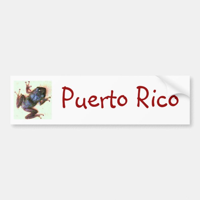 Coqui Puerto Rico Bumper Sticker (Front)