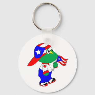 Coqui Puerto Rico Pride Key Ring