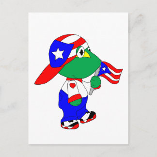 Coqui Puerto Rico Pride Postcard