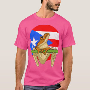 Coqui Taino Frog Puerto Rican Flag Taino T-Shirt