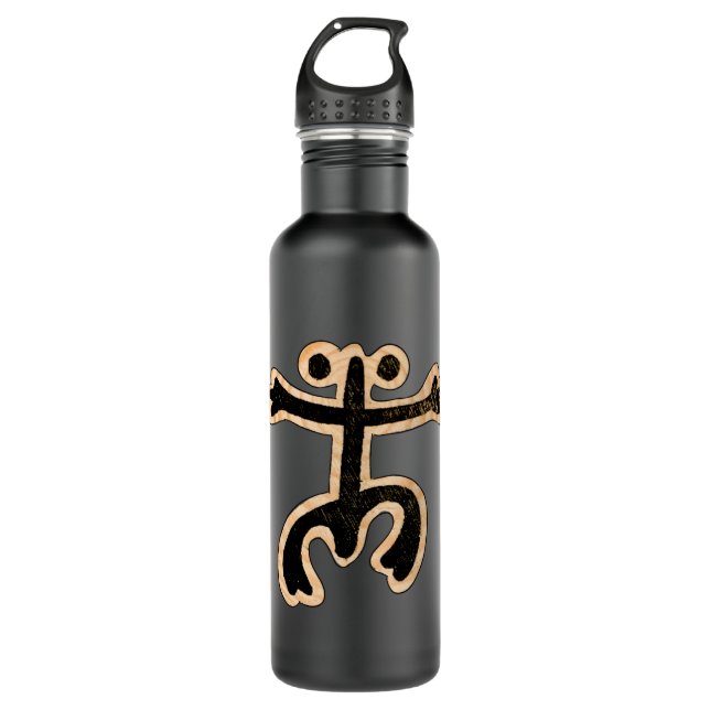 Coqui Taino on Wood 710 Ml Water Bottle (Front)